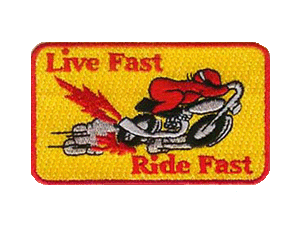 Live Fast Ride Fast 3 inch